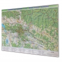 Pieniński Park Narodowy/Pieniny polskie i słowackie 98x68cm. Mapa magnetyczna.