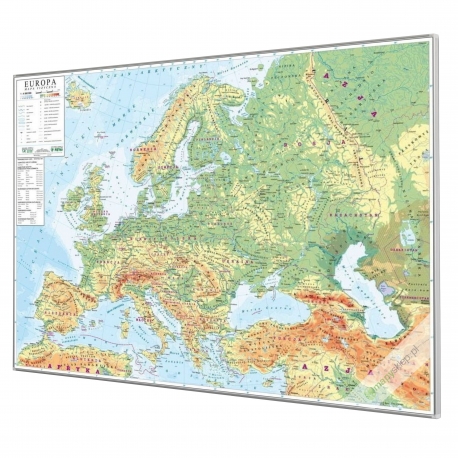 MAG Europa fizyczna 1:4,5mln 146x98cm     Piętka magnetyczna