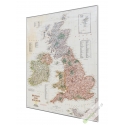 Wielka Brytania i Irlandia exclusive 64x78cm. Mapa w ramie aluminiowej.