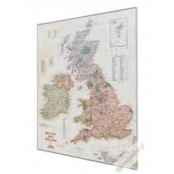 Wielka Brytania i Irlandia 66x77cm. Mapa magnetyczna.