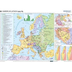 Europa po 1945 r.166x112cm. Mapa ścienna.