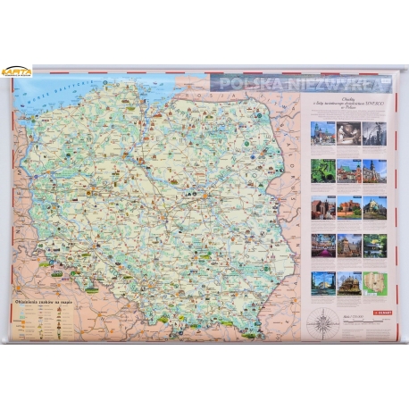 polska niezwykla mapa Mapa ścienna Polska Niezwykła dla dzieci 1:715 tys , 144x98cm. Demart